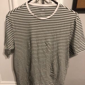 Men’s Green Striped T-Shirt